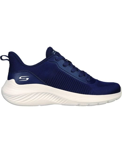 Skechers Blue Bobs Squad Waves 117470-Nvy Lace Up Shoes