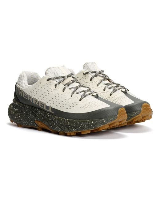 Merrell White Agility Peak 5 Stucco/Beluga Trainers for men