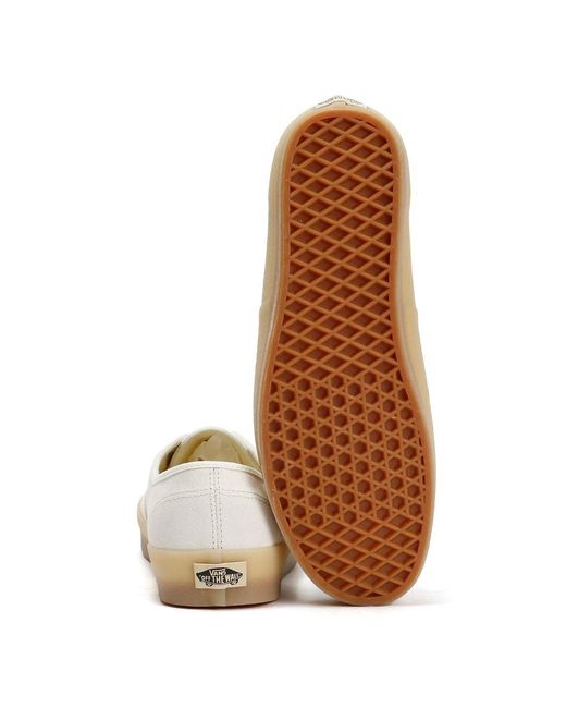 Vans Natural Authentic Crepe Leather Marshmallow Trainers for men