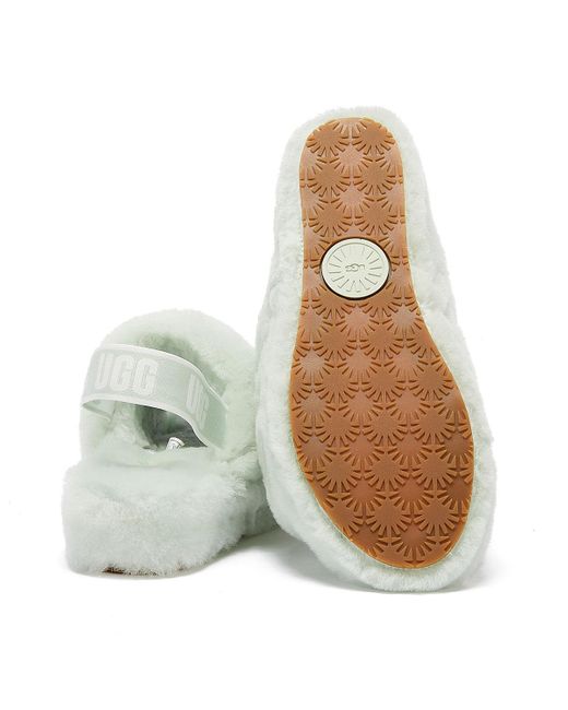 UGG Rubber UGG Fluff Yeah Womens Mint Green Slippers Lyst