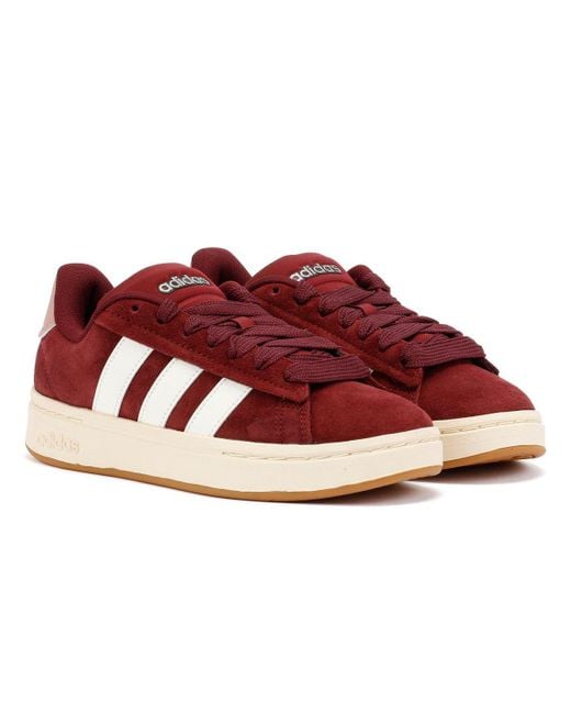 Adidas Purple Grand Court Alpha 00S Burgundy/ Trainers