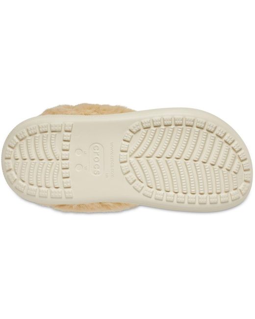 CROCSTM White Furever Crush Synthetic Bone Clogs