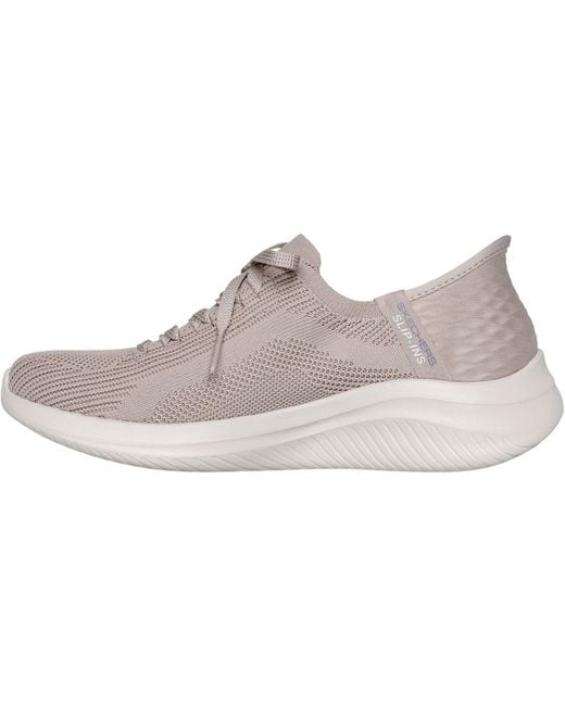 Skechers Gray Ultra Flex 3.0 Brilliant Path Textil Damen Sneaker
