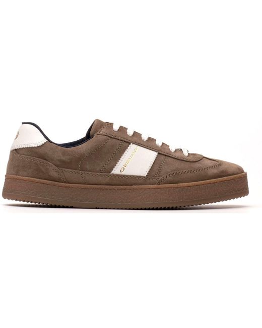 Base London Brown Banksy Leather Sage Trainers for men