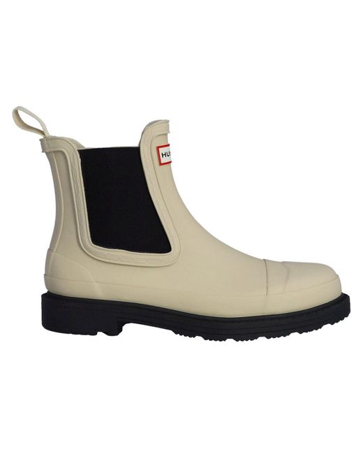 Commando Caoutchouc Gravier/Bottes En Caoutchouc Wellington Noires Hunter en coloris Black