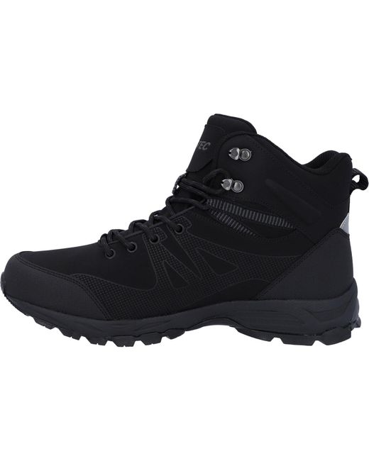 Hi-tec Black Jackdaw Mid Wp Synthetic /Carbon Hiking Boots for men