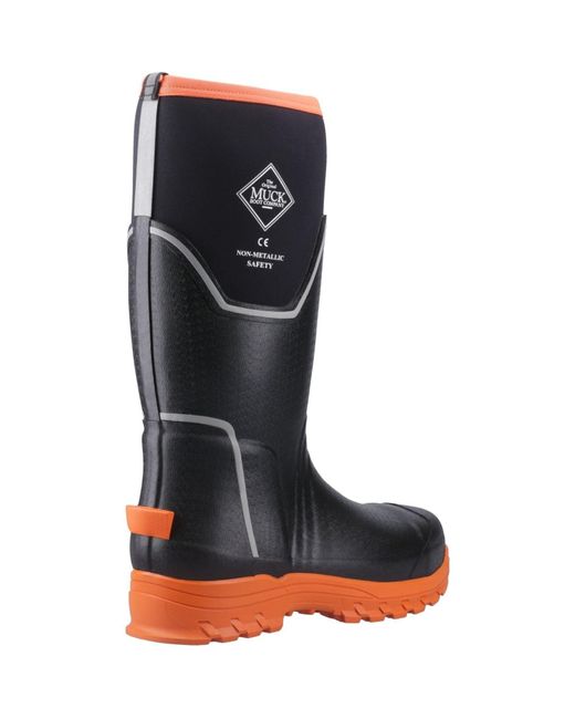Muck Boot Blue Grit S5 Rubber Wellington Boots for men
