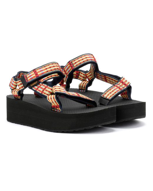 Flatform Universal Sandali Gialli Da Donna di Teva in Black