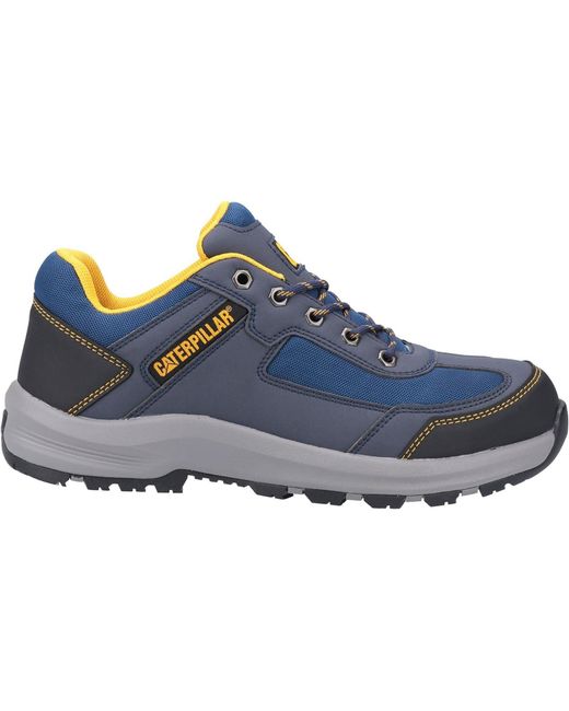 CAT Safety Blue Caterpillar Elmore Low Synthetic Safety Trainers for men