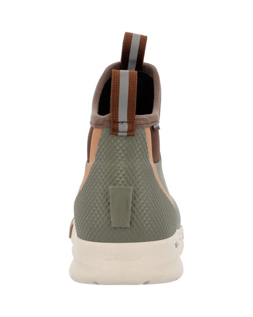 XtraTuf Brown Ankle Deck Sport Synthetic Wellington Boots