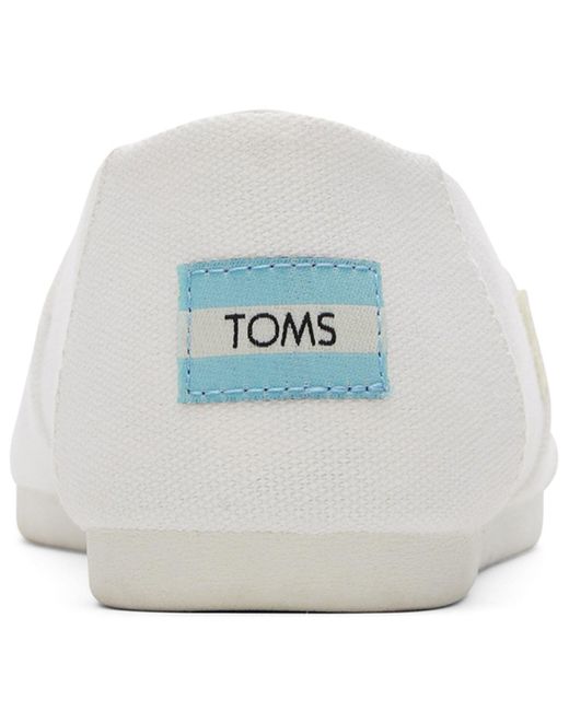 TOMS White Alpargata 100% Baumwolle Espadrilles