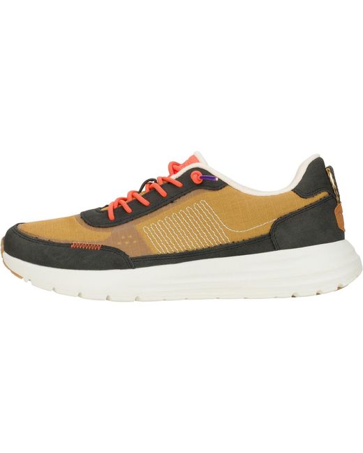 HeyDude Gray Sirocco Alta Hype Nylon Walnut Trainers for men