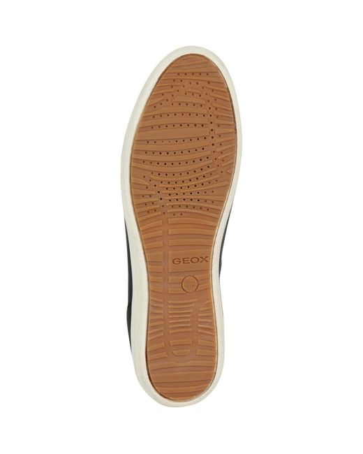 Geox D Myria Faux Leather Women's Black Trainers