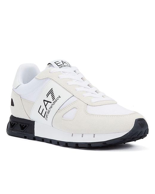 EA7 White Legacy Men's /black Trainers for men