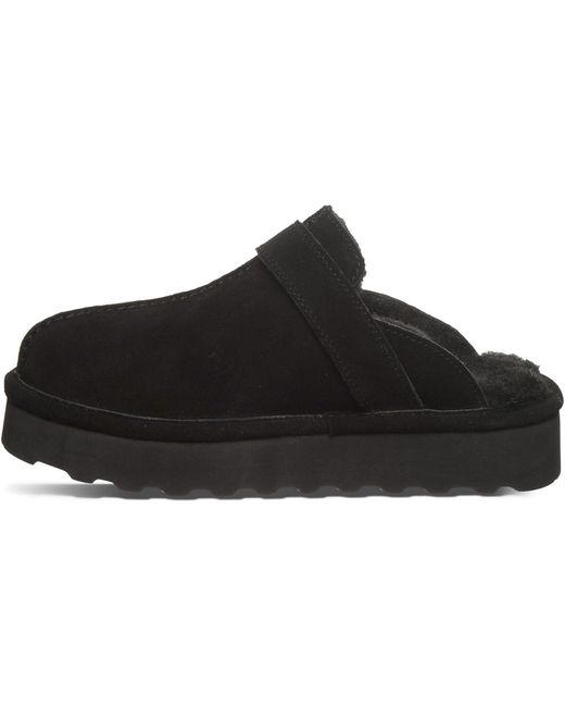 BEARPAW Black Moxie Suede Slippers