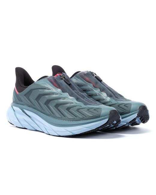Hoka One One Blue Project Clifton Goblin Graphite Sneakers