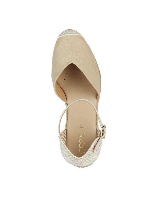 D Gelsa Sandalie Leggere Color Sabbia Da Donna di Geox in Metallic
