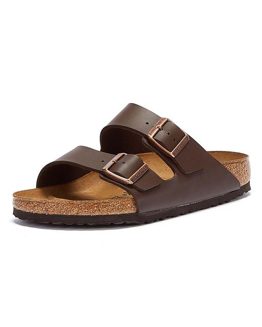 Birkenstock Brown Arizona Slim Fit Double Strap Sandals