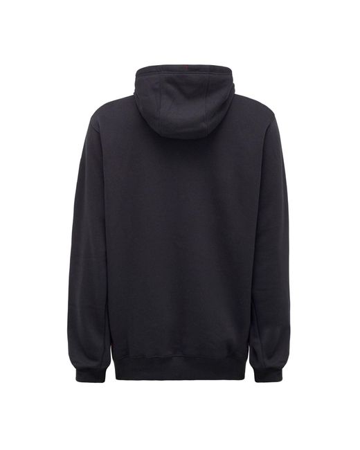 Hard Yakka Blue Brushed Fleece Synthetic Hooded Sweatshirt for men