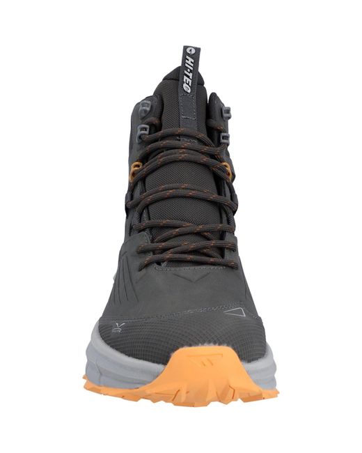 Hi-tec Black Fuse Trek Mid Synthetic /Timber Wolf Hiking Boots for men
