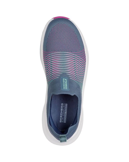 Skechers Blue Go Walk Max Walker Sally 125052-Ccpr Slip On Shoes