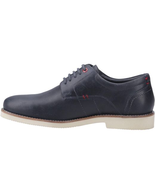Pod Blue Hampton Leather Lace-Up Shoes for men