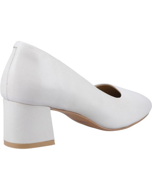 Alicia Court Shoe Tacones De Cuero Para Mujer En Hush Puppies de color White