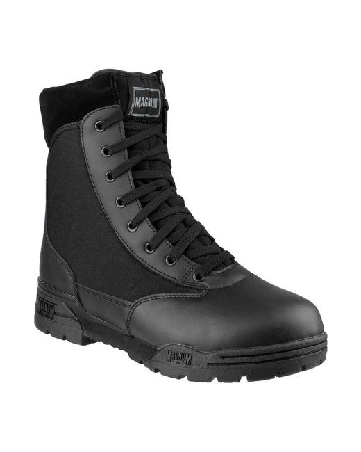 Magnum Black Classic Leather/Nylon Safety Boots