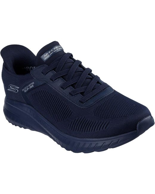 Bobs Sport Squad Chaos Solid Step Scarpe Da Ginnastica Uomo di Skechers in Blue