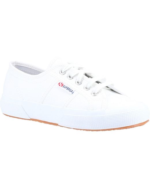 Superga White 2750 Leather Trainers
