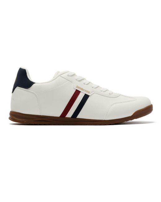 Lambretta White Tackle Trainers for men