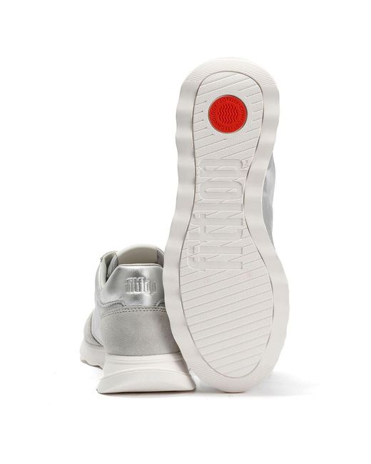 Fitflop White Retro-Q Ff Nylon /Urban Trainers
