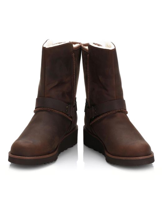 UGG Ugg Womens Chestnut Brown Maddox Leather Boots | Lyst UK