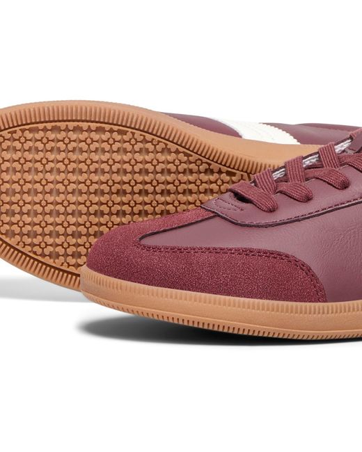 ONLY Purple Amber Polyester Burgundy/Cream Trainers