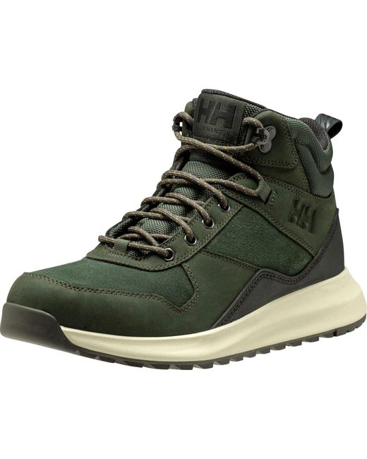 Helly Hansen Sport Green Corru Leather Dark Utility/Beluga Boots for men