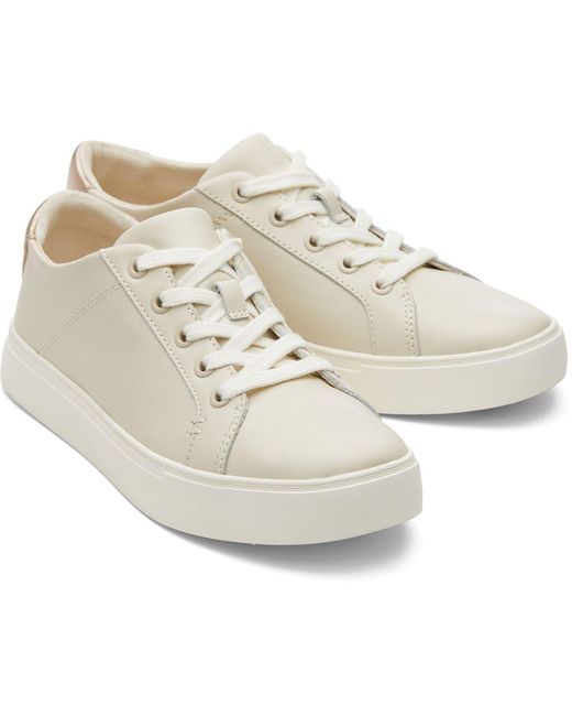TOMS White Kameron 100% Cow Fog Trainers
