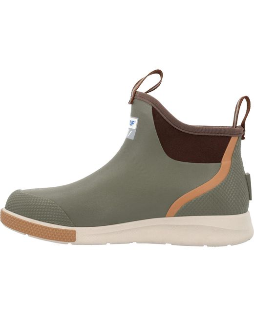 XtraTuf Brown Ankle Deck Sport Synthetic Wellington Boots