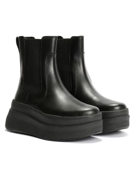 Fitflop Black F-Mode Leather Boots