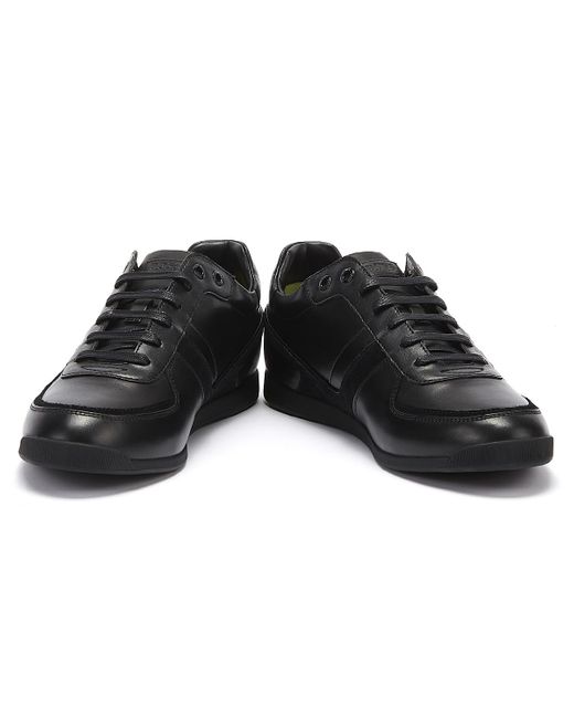 mens black hugo boss trainers