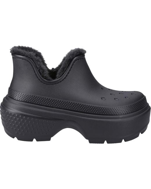 CROCSTM Black Stomp Shorty Boots