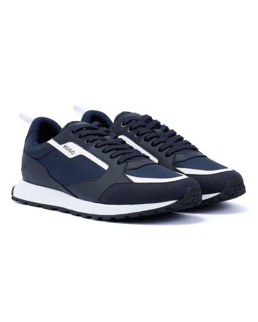 HUGO Blue Icelin Runn Trainers for men
