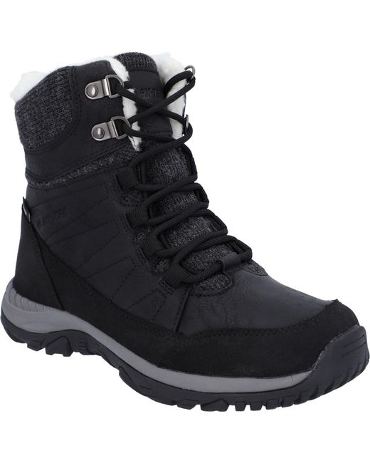 Hi-tec Black Riva Mid Hiking Boots