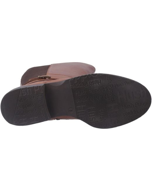 Hush Puppies Brown Victoria Leather Boots