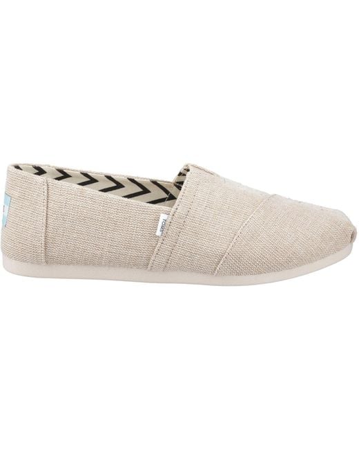 TOMS White Alpargata Jute Undyed Espadrilles Canvas for men