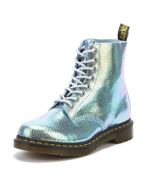 dr martens iridescent boots