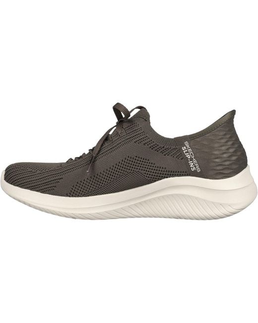 Skechers Black Ultra Flex 3.0 Brilliant Path 149710-Olv Slip On Shoes