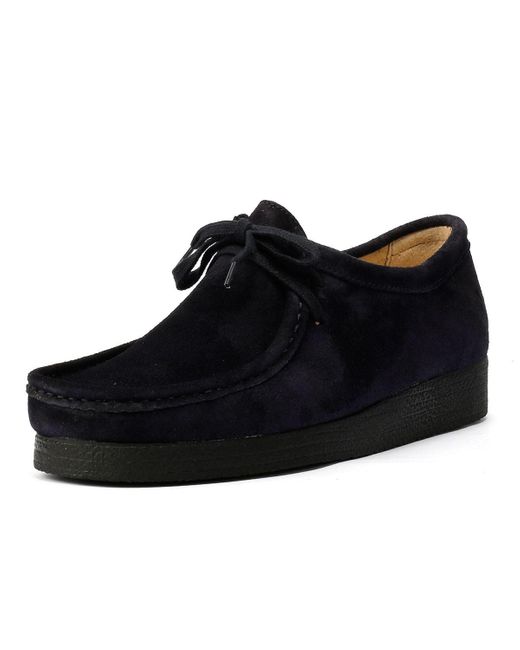 Tower London Black Tower London Apache Suede Shoes for men