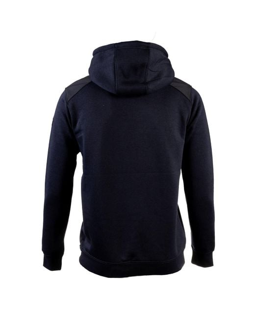 Caterpillar Blue Essentials Synthetic Hooded Sweatshirt for men