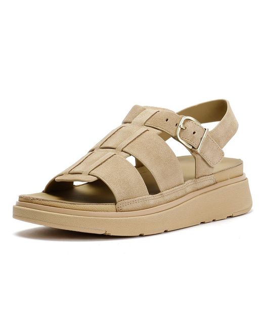 Fitflop Natural Gen-Ff Suede Fisherman Sandals