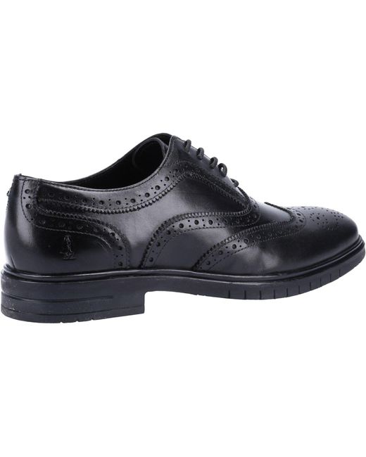 Hush Puppies Black Santiago Farbe -Schnürschuhe Aus Leder